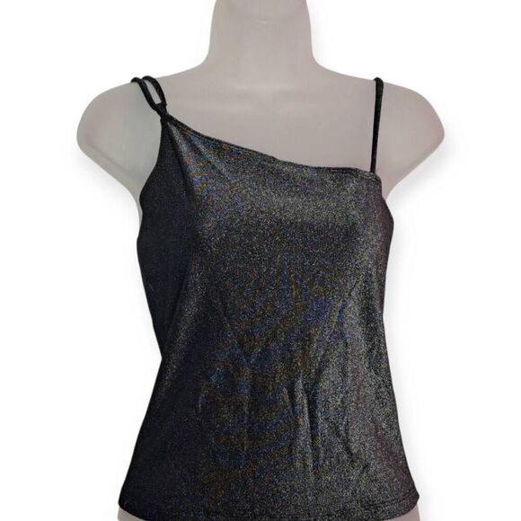 A Byer California Women's Vintage 90s Metallic Strappy Top size M - Picture 1 of 6